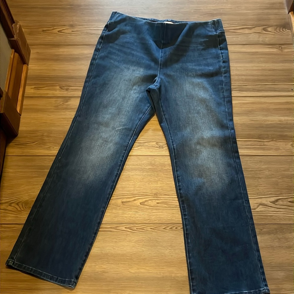 Soft surroundings pull on jeans